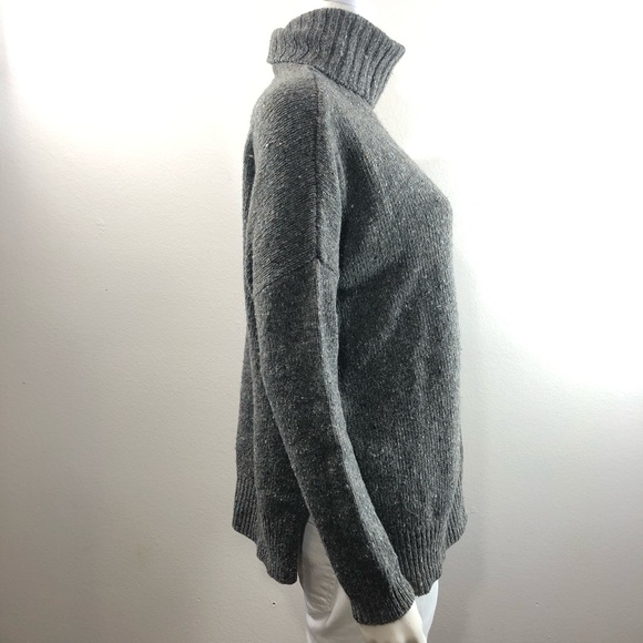 VINCE Mélange Marled Turtleneck Heather Sweater - Picture 5 of 8